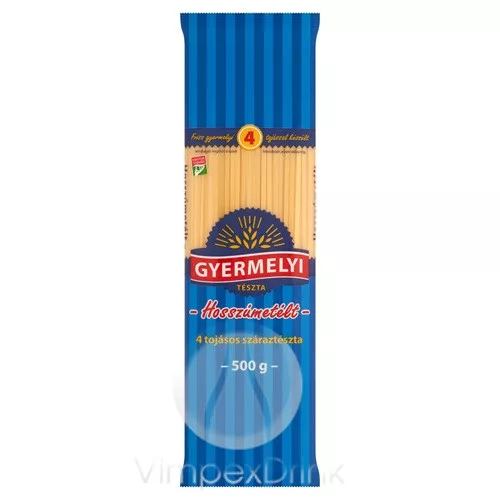 GYERMELYI TÉSZTA 4TOJ.HOSSZÚMETÉLT 500G