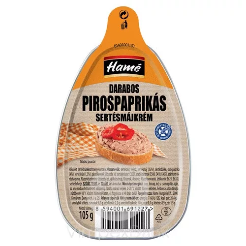 HAME MÁJKRÉM DAR.PIR.PAPRIKÁVAL 105G