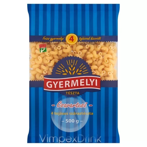 GYERMELYI TÉSZTA 4TOJ.CSAVARTCSŐ 500G