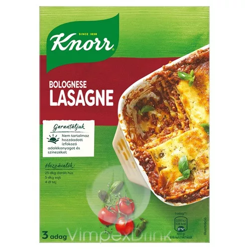 Knorr 205g Bolognai Lasagne tészta