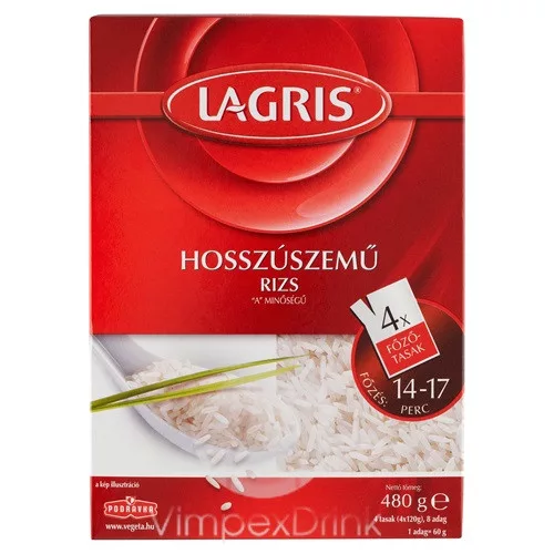 PODRAVKA Lagris Hosszúszemű Főzőtas. rizs 480 g