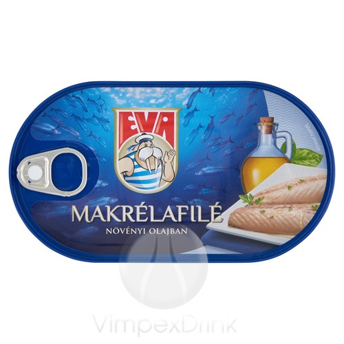 PODRAVKA 'Eva' Makrélafilé Növényi Olajban 170g/115g