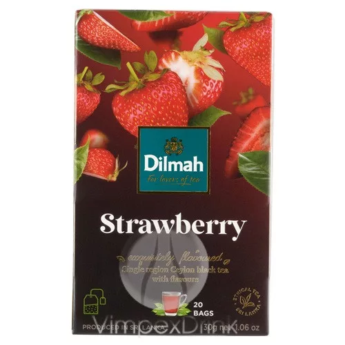 Dilmah Strawberry fekete tea 20*1,5g/12/