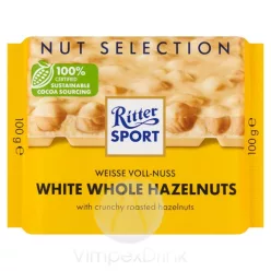   Ritter Sport Selection csokoládé Egészmogyoró fehér 100g