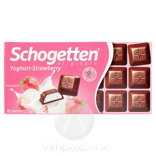 Schogetten Táblás Yoghurt-eper 100g /15/