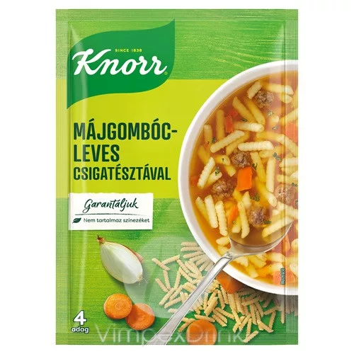 Knorr 58g Májgombócleves Csigatésztával