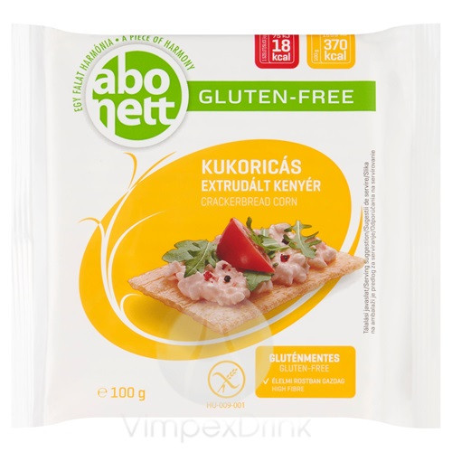 Abonett extrudált kenyér gluténmentes kukorica 100g /12/