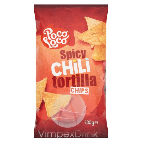 Poco Loco Tortilla Chips Chili 200g