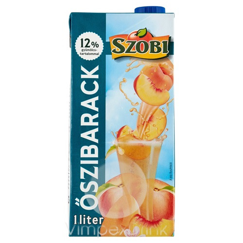 SZOBI Őszibarack 12% 1l TETRA