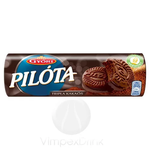 PILÓTA TÖLTÖTT KEKSZ TRIPLA KAKAÓS 180G /24/