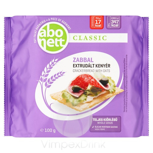 Abonett extrudált kenyér zabos 100g /12/