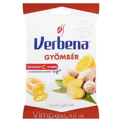 Verbena töltött cukorka Gyömbér 60g /20/