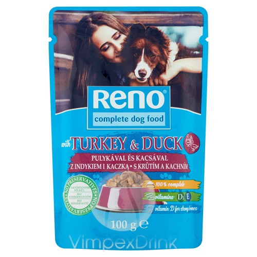 RENO POUCH KUTYAELED.PULYKA-KACSA 100G