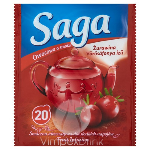 SAGA gyüm.tea 20 filt. Vörösáfonya 34g