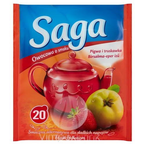 SAGA gyüm.tea 20 filt. Birsalma-eper 34g