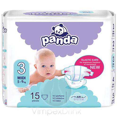 Panda Pelenka Midi 15db/5-9kg