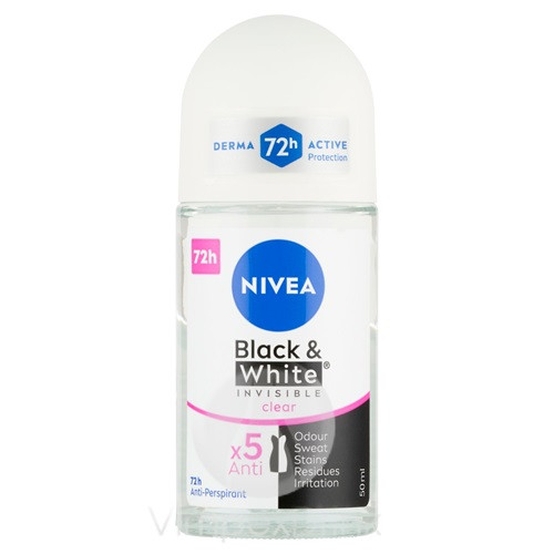 Nivea roll 50ml B&W Invisible Clear