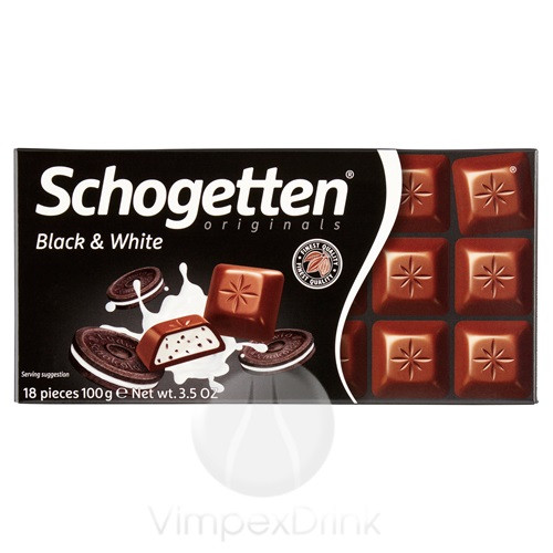 Schogetten Táblás Black & White 100g /15/