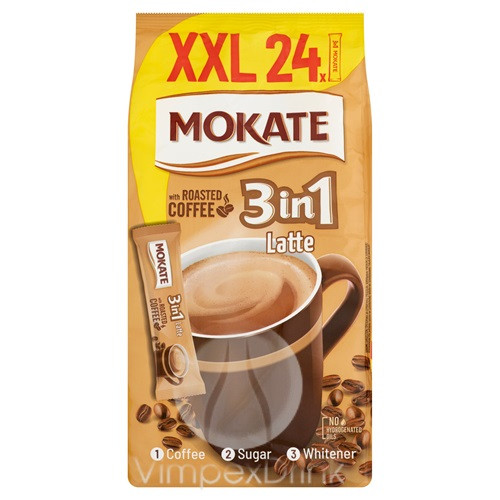 Mokate Instant kávé 3in1 XXL Latte 20+4*15g grátisz