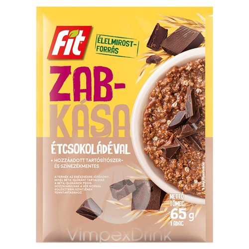 Fit reggeli Zabkása étcsokoládéval 65g /20/