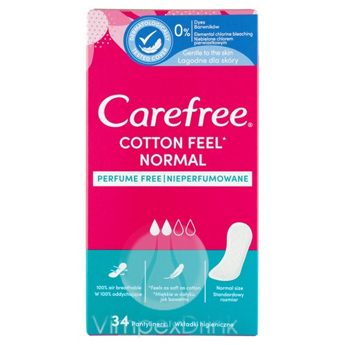 CAREFREE TISZT.BETÉT COTTON 34 DB