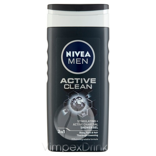 Nivea Men Tusfürdő 250ml Active Clean