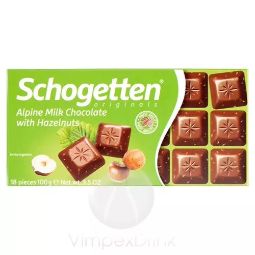 Schogetten Táblás Mogyorós csokoládé 100g /15/