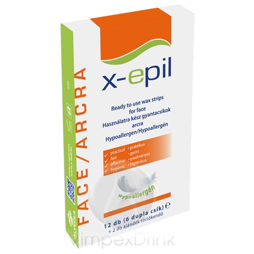 X-Epil H.Kész hypoallergén gélgyan. arc 12