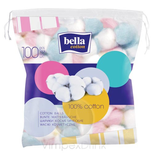 BELLA KOZMETIKAI VATTA LABDA SZINES 100%COTTON