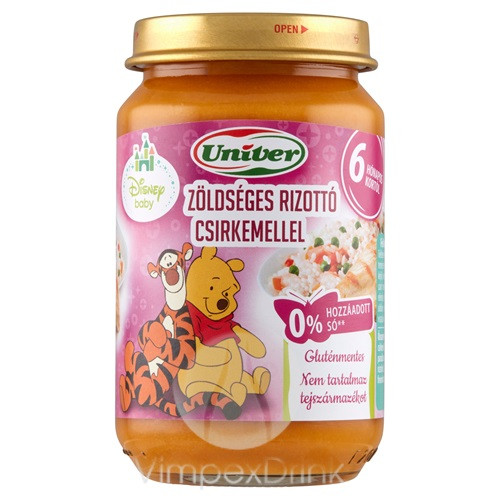 BÉBI ZÖLDSÉGES RIZOTTÓ CSIRKÉVEL 180ML/ 163G 6HÓ