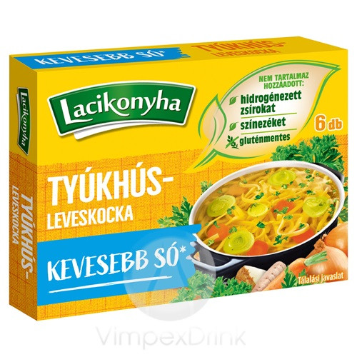 Lacikonyha Tyúkhúsleves-kocka 60g