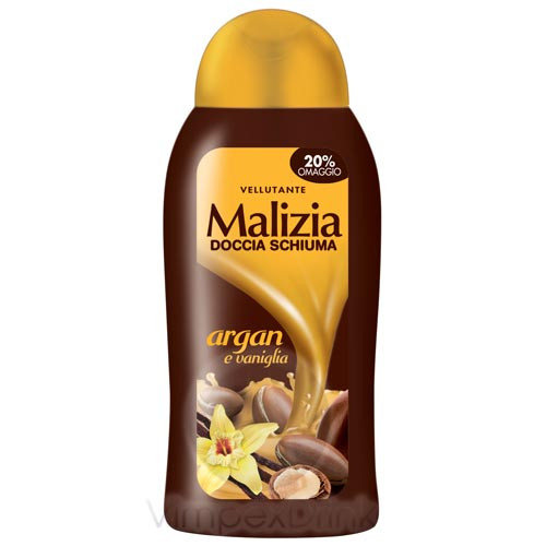 Malizia tusfürdő 300ml Argánolaj+vanilia