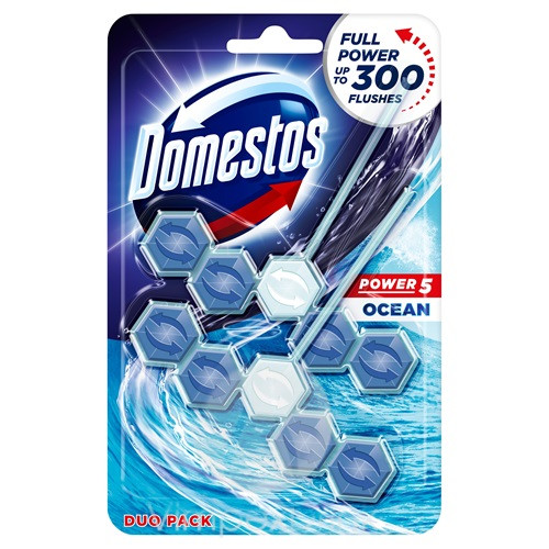 Domestos Power5 WC-rúd 2x55g Ocean