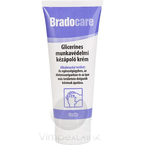 Bradocare glicerines kézápoló krém 100ml munkavédelmi