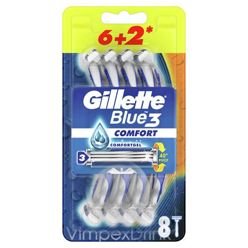 Gillette Blue3 Eldobható borotva 6+2db