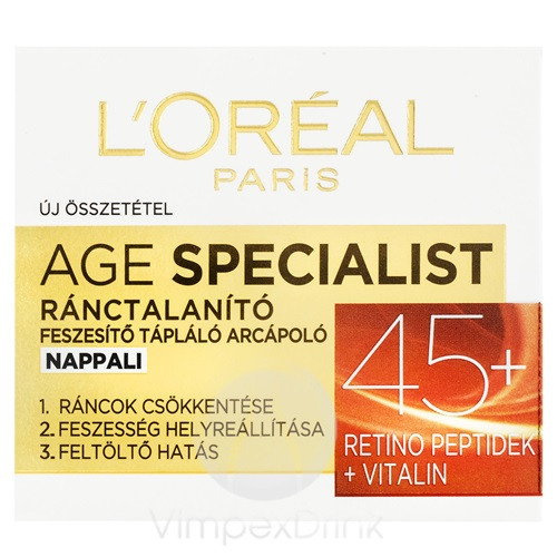 L'Oreal AgeSpecialist arckrém 45+ nappali 50ml