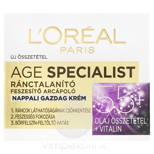 L'Oreal AgeSpecialist arckrém 55+ nappali 50ml