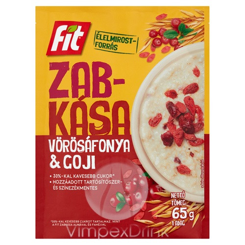 Fit reggeli zabkása GOJI Bogyóval 65g/ 20/