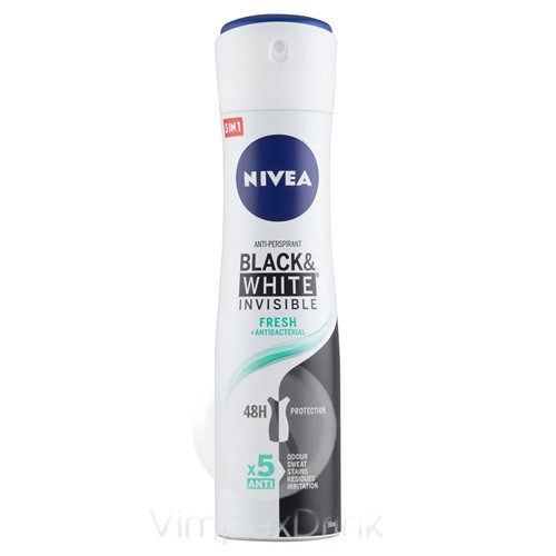 Nivea Deo 150ml B&W Invisible Fresh