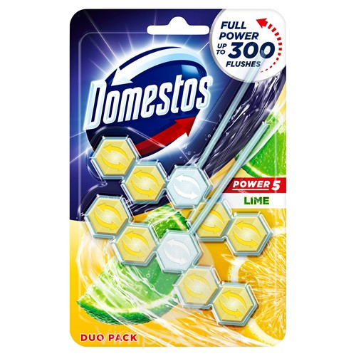 Domestos Power5 WC-rúd 2x55g Lime