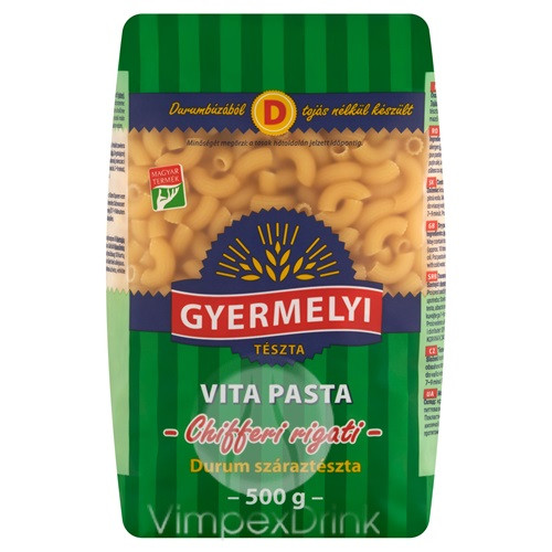 GYERMELYI VITA PASTA DURUM TÉSZTA SZARVACSKA 500G