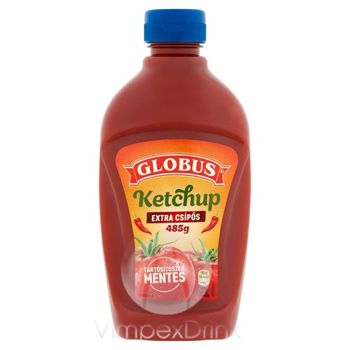 GLOBUS KETCHUP EXTRA CSÍPŐS 450G/485G