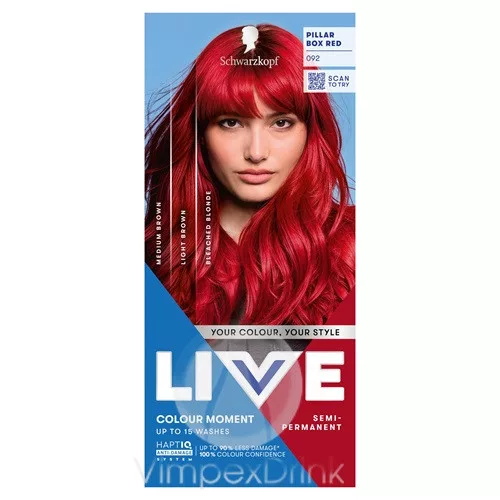 Schwarzkopf Live Color hajszínező 92 Piros