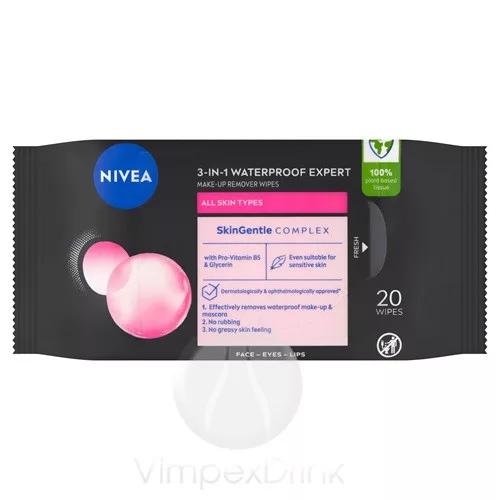 Nivea Arct.Kendő 20db Expert Micellás k