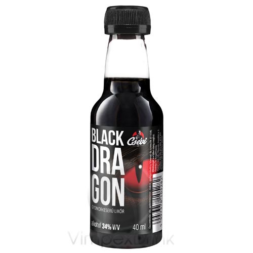 CSEVI Black Dragon keserű likőr 0,05l 34% vv.