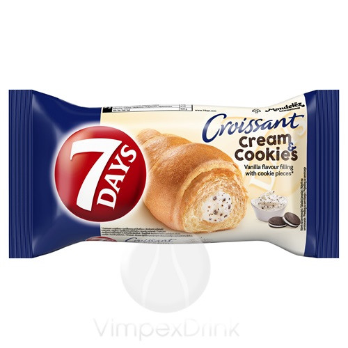 7 Days Croissant Vanília krém keksz darab. 60g /20/