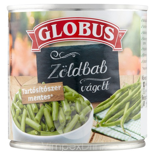 GLOBUS KONZERV Zöldbab vágott 400g/225g