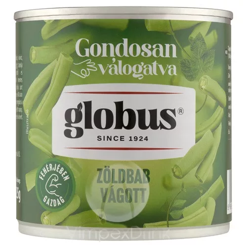 GLOBUS KONZERV Zöldbab vágott 400g/225g