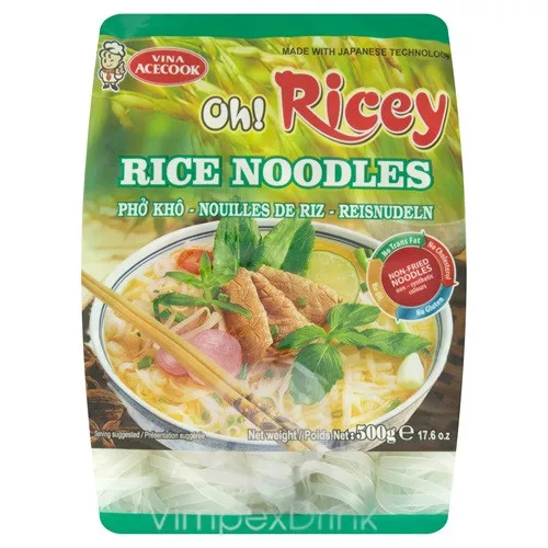 Acecook OH!Ricey Rizstészta Széles metélt 500g