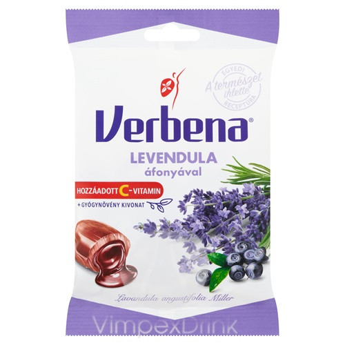 VERBENA TöLTöTT CUKORKA LEVENDULA 60G